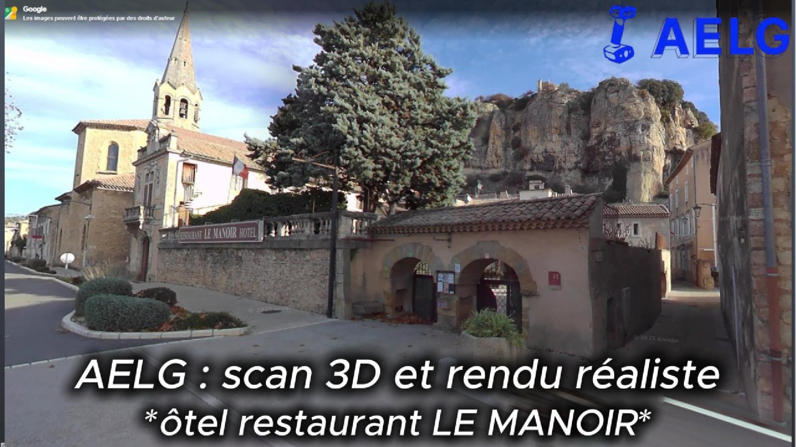 Scan + 3D BIM Hotel Le Manoir - Mornas (84)